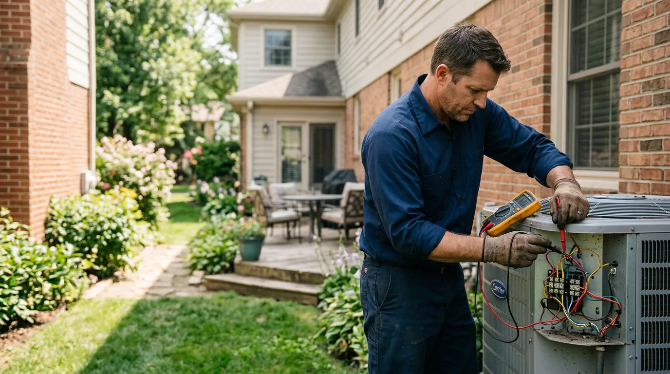 HVAC technician working near Thornton, IL